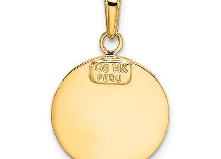 14k Yellow Gold Pendants Style K5666 - Classique Jewelry Inc.