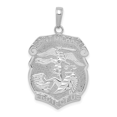 14K white gold pendant