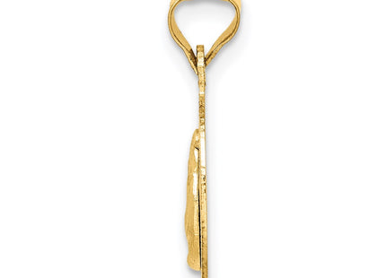 14k Yellow & Rhodium Pendants Style K5674 - Classique Jewelry Inc.