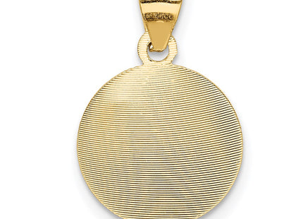 14k Yellow & Rhodium Pendants Style K5674 - Classique Jewelry Inc.