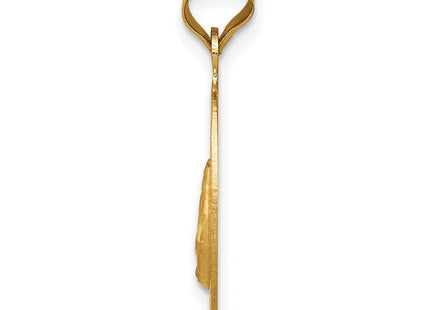 14k Yellow & Rhodium Pendants Style K5680 - Classique Jewelry Inc.