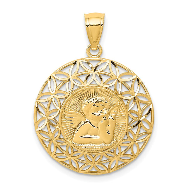 14k Yellow Gold Pendants Style K5690 - Classique Jewelry Inc.