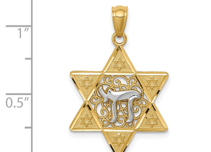 14k Two-tone Pendants Style K5707 - Classique Jewelry Inc.