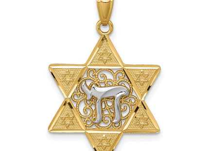 14k Two-tone Pendants Style K5707 - Classique Jewelry Inc.