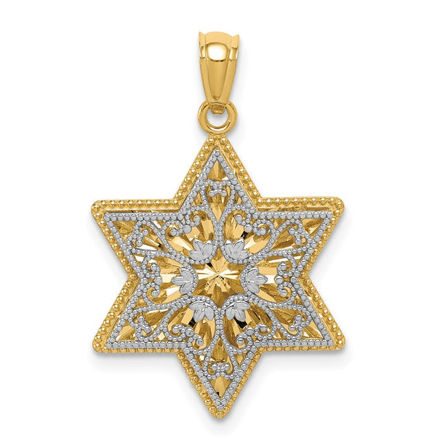 14k Two-tone Pendants Style K5709 - Classique Jewelry Inc.