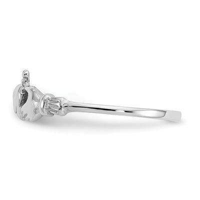 14K White Gold Child's Claddagh Ring