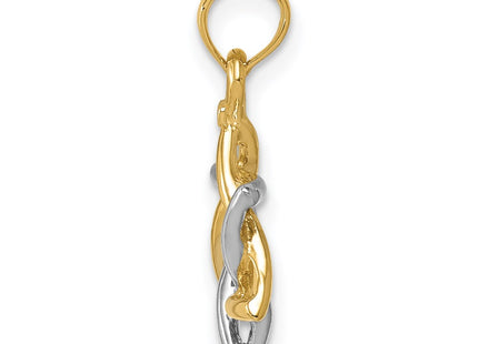14k Two-tone Pendants Style K5711 - Classique Jewelry Inc.
