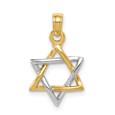 14K gold star pendant
