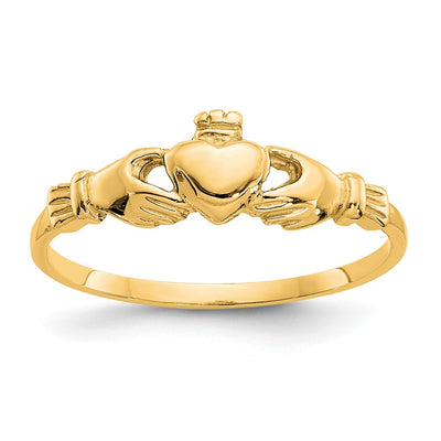 14K gold claddagh ring