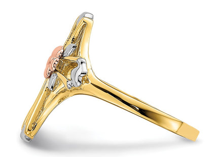 14k Two-tone Rings Style K5722 - Classique Jewelry Inc.