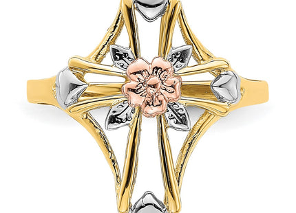 14k Two-tone Rings Style K5722 - Classique Jewelry Inc.