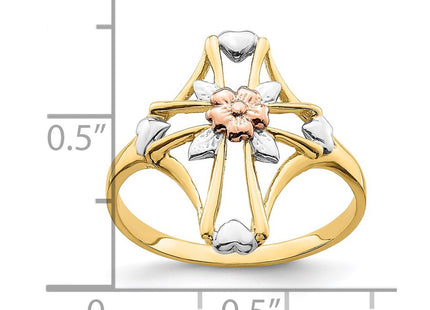 14k Two-tone Rings Style K5722 - Classique Jewelry Inc.