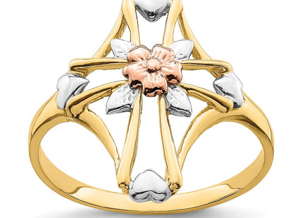 14k Two-tone Rings Style K5722 - Classique Jewelry Inc.