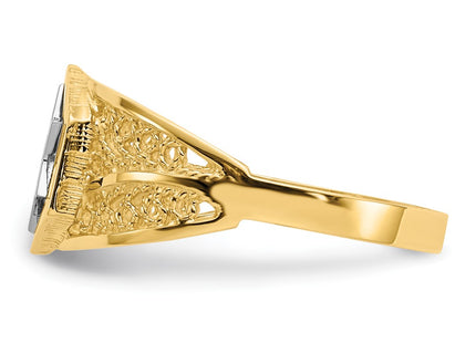 14k Two-tone Rings Style K5737 - Classique Jewelry Inc.