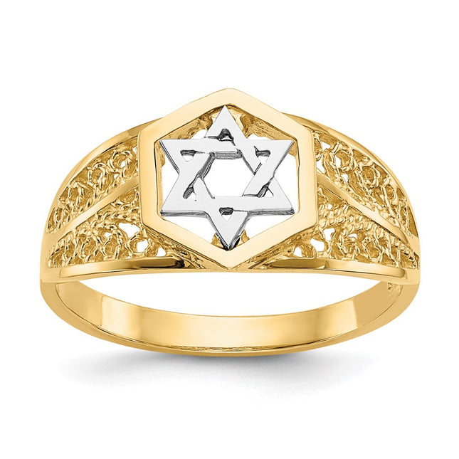 14k Two-tone Rings Style K5737 - Classique Jewelry Inc.