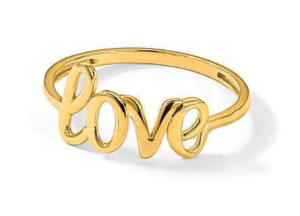 14k Polished Love Ring