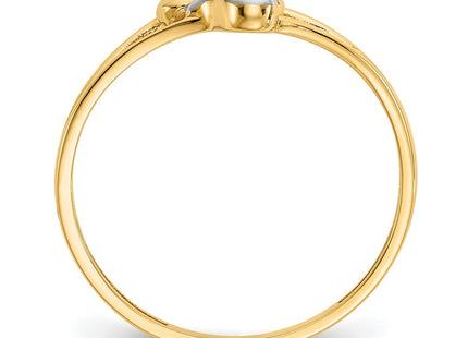 14k Yellow & Rhodium Rings Style K5743 - Classique Jewelry Inc.