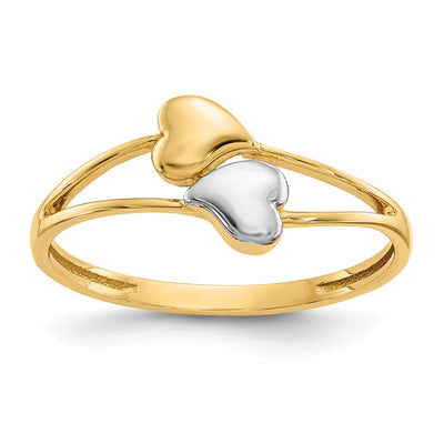 14K gold heart ring