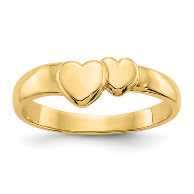 14K gold heart ring