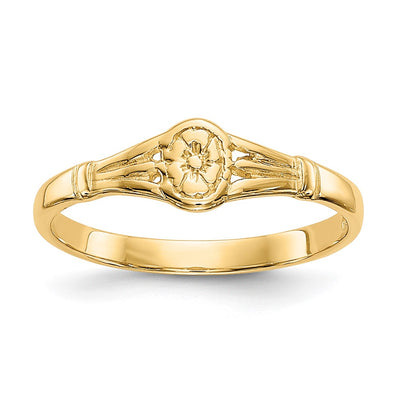 14K gold oval ring