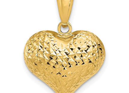 14K gold heart pendant