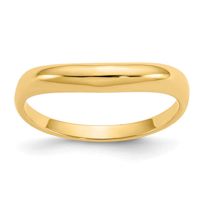 14K gold stackable band