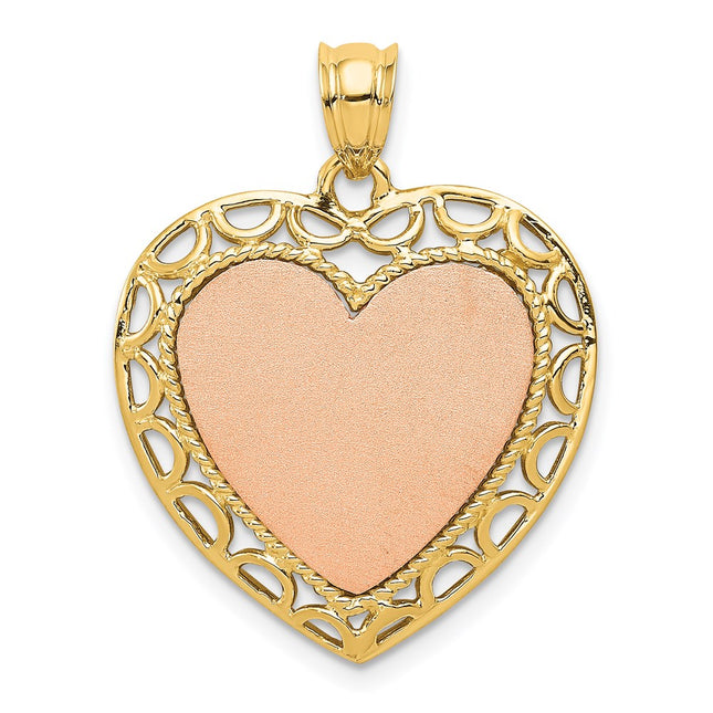 14k Two-tone Pendants Style K5850 - Classique Jewelry Inc.