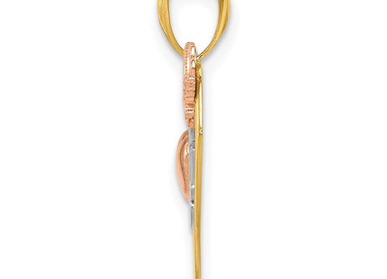 14k Two-tone Pendants Style K5851 - Classique Jewelry Inc.