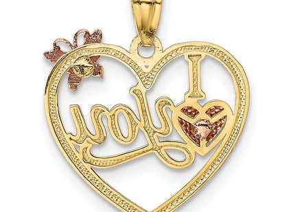 14k Two-tone Pendants Style K5851 - Classique Jewelry Inc.