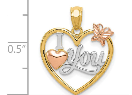 14k Two-tone Pendants Style K5851 - Classique Jewelry Inc.