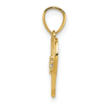 14k Yellow Gold Pendants Style K5863 - Classique Jewelry Inc.