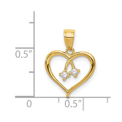 14k Yellow Gold Pendants Style K5863 - Classique Jewelry Inc.