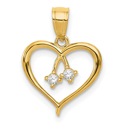 14k Yellow Gold Pendants Style K5863 - Classique Jewelry Inc.