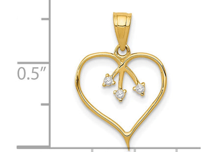 14k Yellow Gold Pendants Style K5864 - Classique Jewelry Inc.