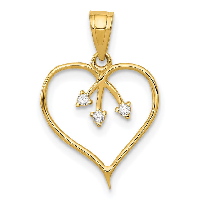 14k Yellow Gold Pendants Style K5864 - Classique Jewelry Inc.