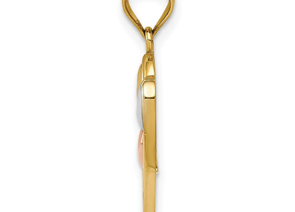 14k Two-tone Pendants Style K5865 - Classique Jewelry Inc.