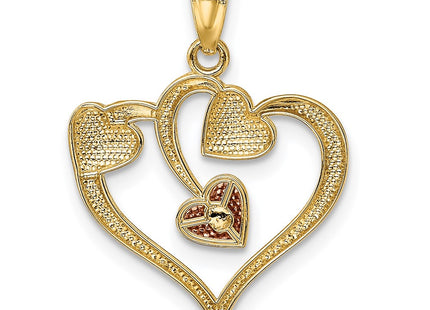 14k Two-tone Pendants Style K5865 - Classique Jewelry Inc.