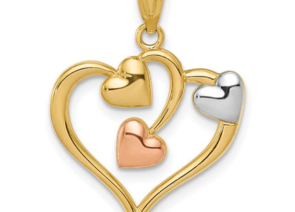 14k Two-tone Pendants Style K5865 - Classique Jewelry Inc.
