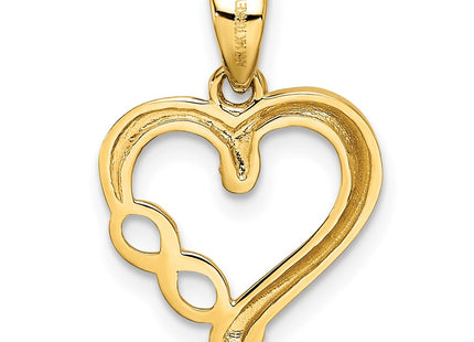 14k Yellow & Rhodium Pendants Style K5873 - Classique Jewelry Inc.