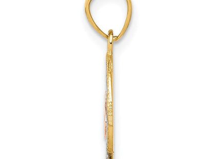 14k Two-tone Pendants Style K5884 - Classique Jewelry Inc.