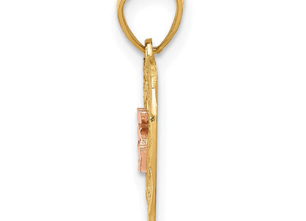 14k Two-tone Pendants Style K5886 - Classique Jewelry Inc.