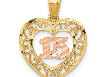 14k Two-tone Pendants Style K5886 - Classique Jewelry Inc.