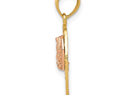 14k Two-tone Pendants Style K5887 - Classique Jewelry Inc.