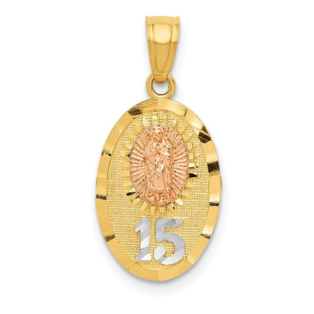 14k Two-tone Pendants Style K5887 - Classique Jewelry Inc.