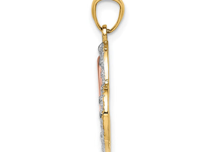 14k Two-tone Pendants Style K5892 - Classique Jewelry Inc.