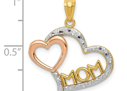 14k Two-tone Pendants Style K5892 - Classique Jewelry Inc.