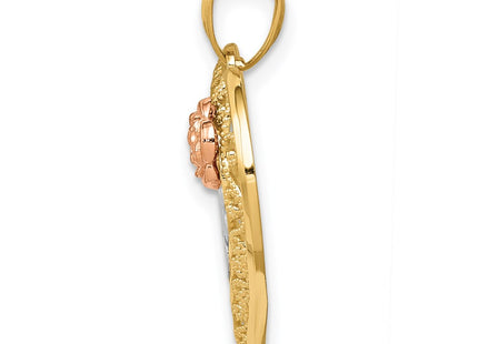 14k Two-tone Pendants Style K5896 - Classique Jewelry Inc.