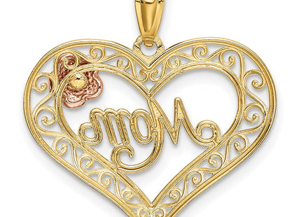 14k Two-tone Pendants Style K5896 - Classique Jewelry Inc.