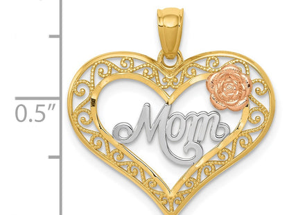 14k Two-tone Pendants Style K5896 - Classique Jewelry Inc.