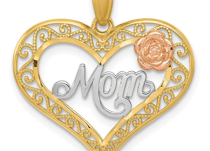 14k Two-tone Pendants Style K5896 - Classique Jewelry Inc.